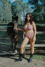 Load image into Gallery viewer, jolene ruffle thong red