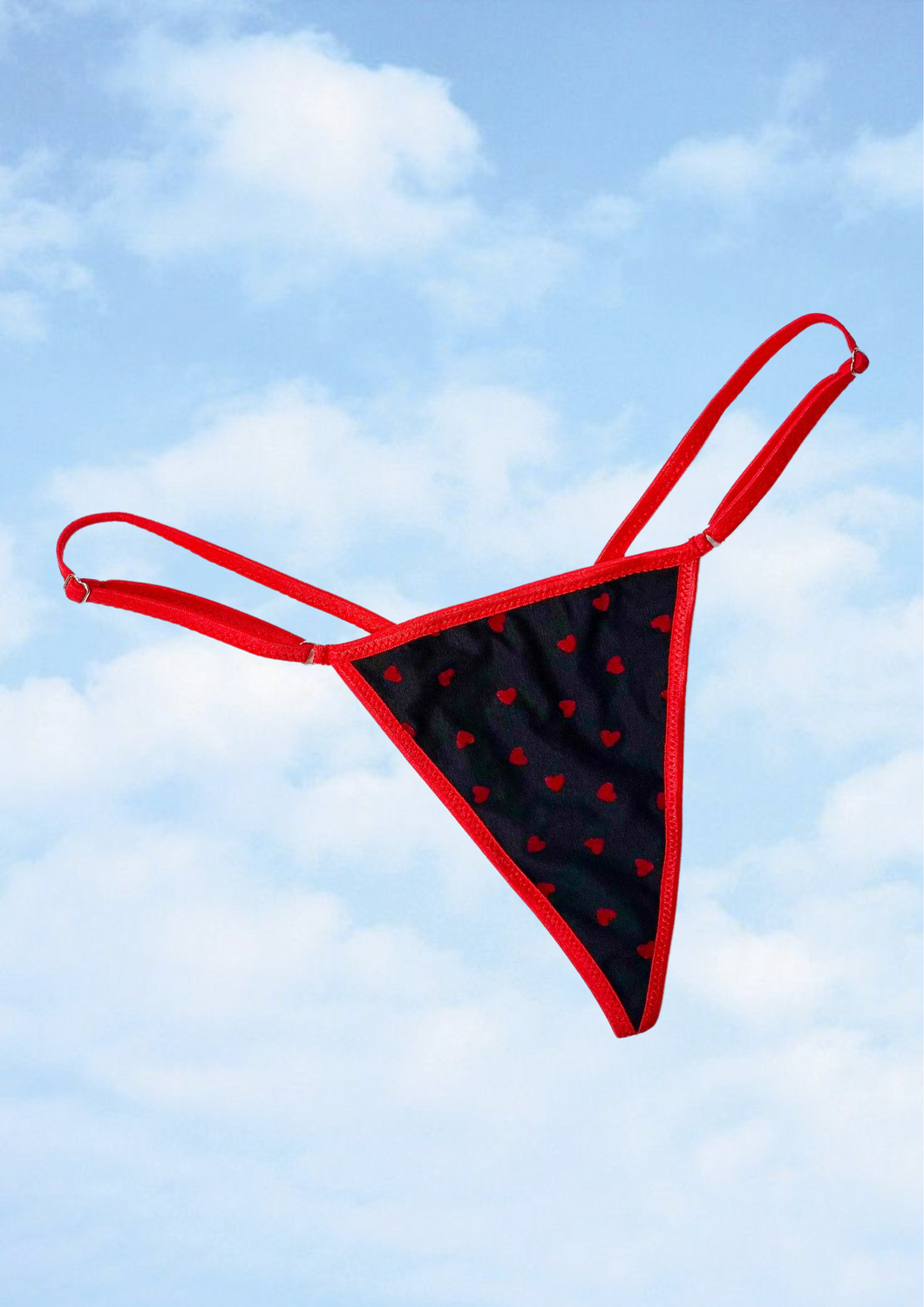 heart chiara butterfly g-string red