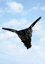 Load image into Gallery viewer, chiara butterfly g-string black
