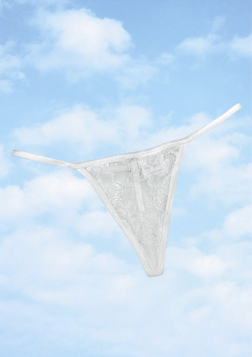 eva micro g-string white